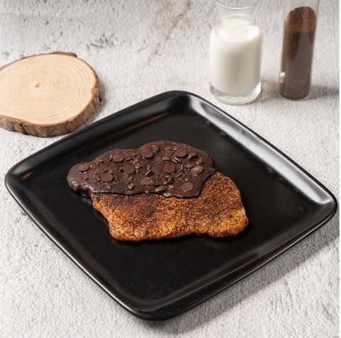 كروسان مسطح بالشكولا الداكنة